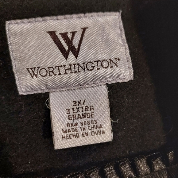 Womens Winter 𝅺BLACK wool lined winter coat Sz 3X - Picture 6 of 10